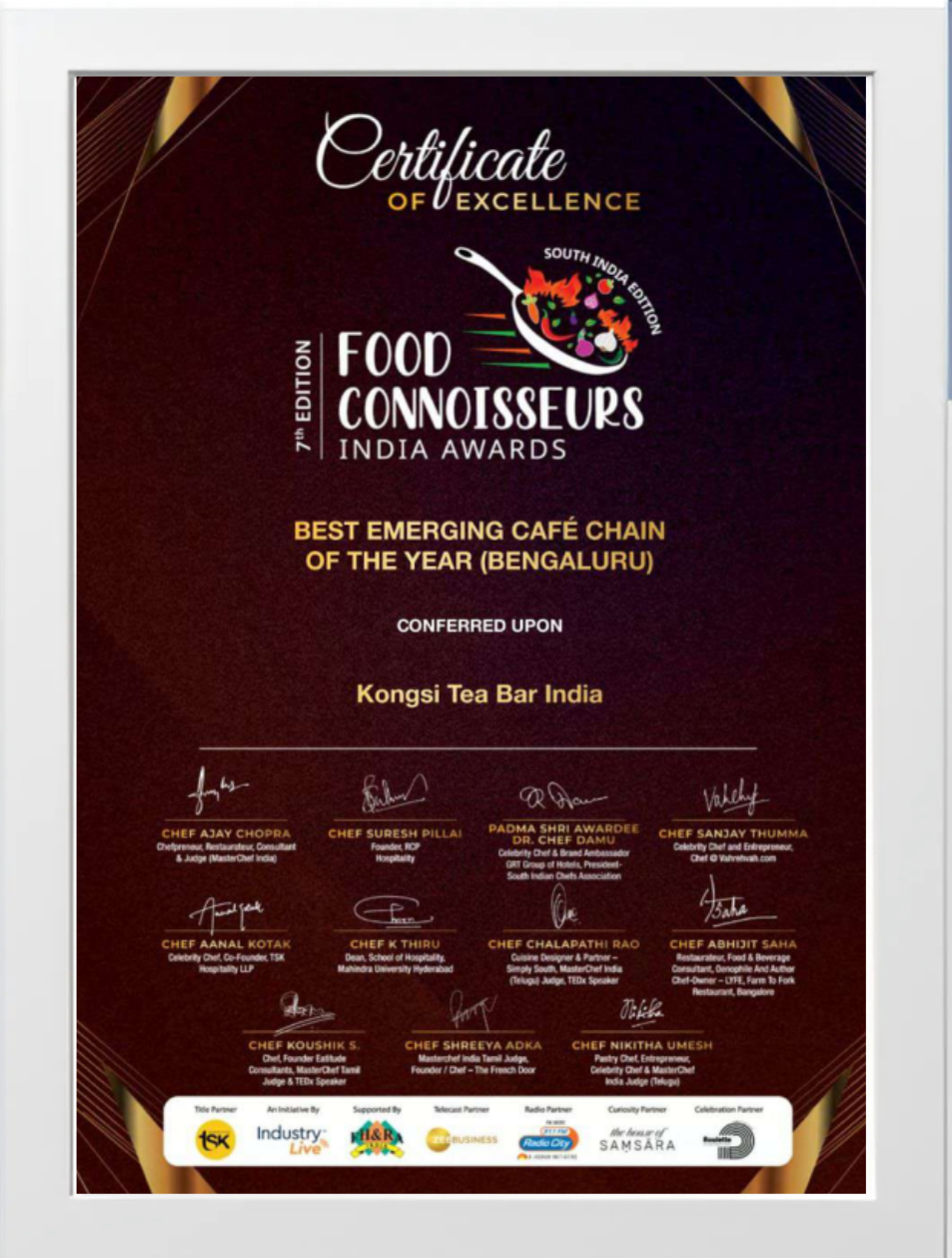 Food Connoisseurs Award