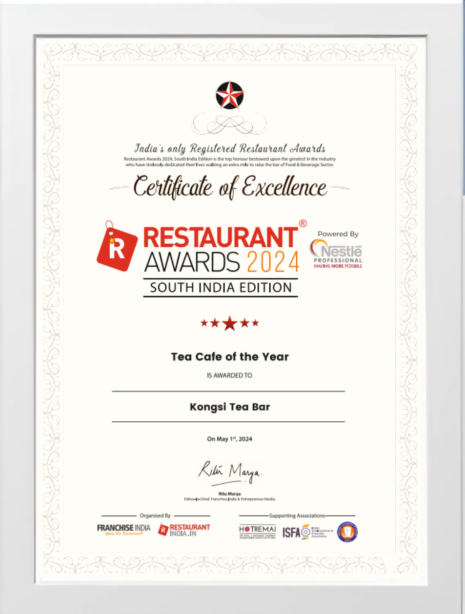 Restaurant Award