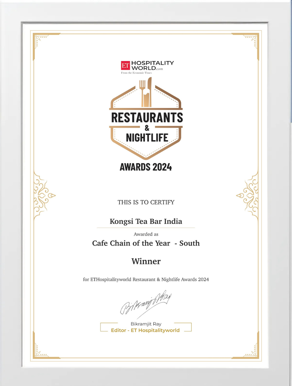 ET Hospitality Award