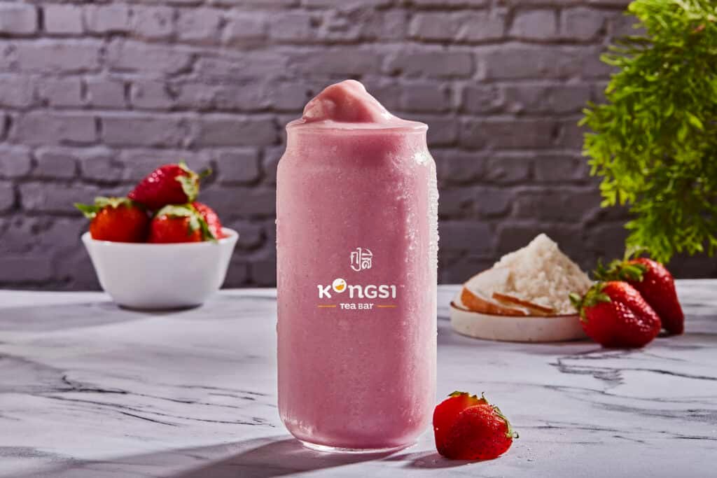 Strawberry coconut smoothie