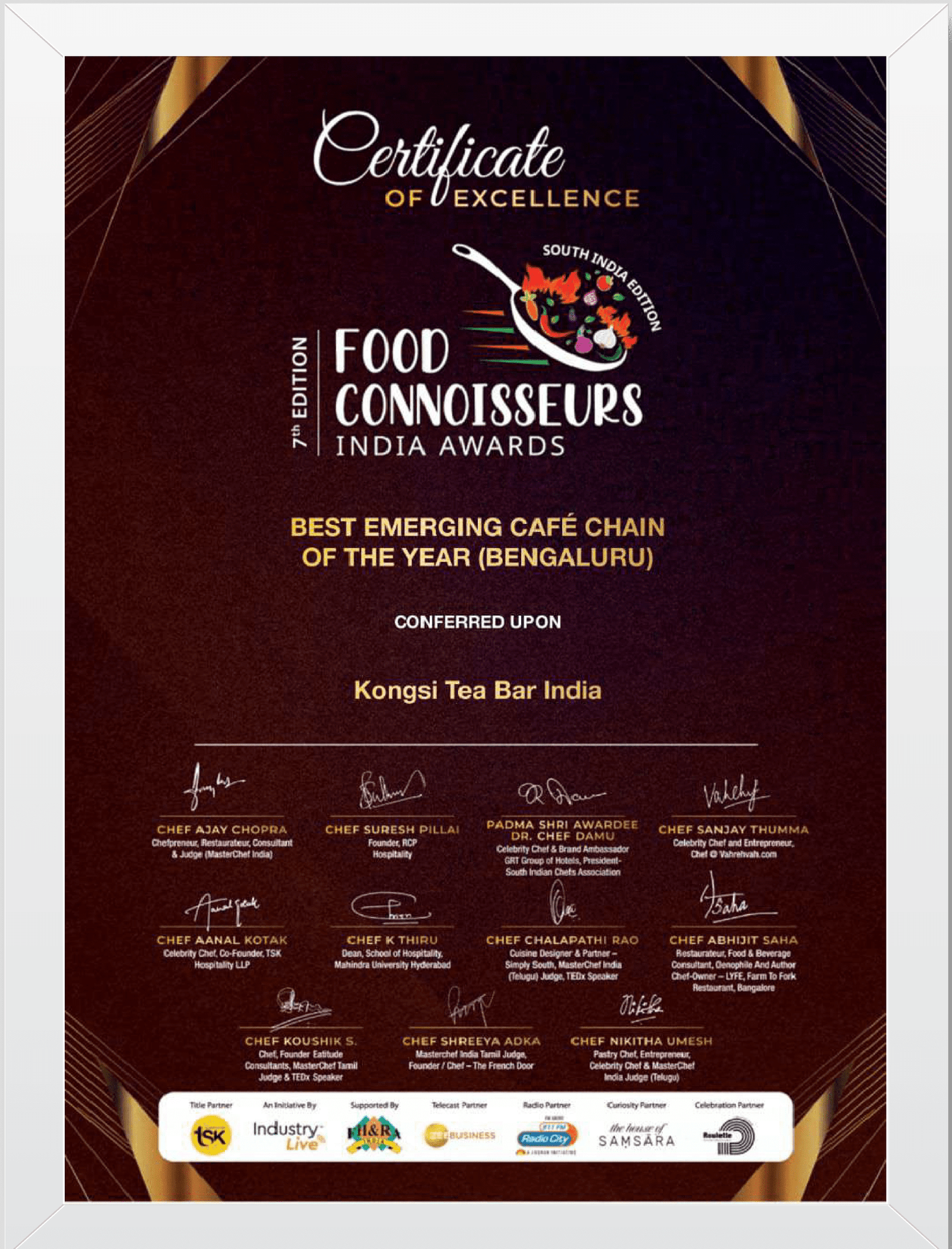 Food Connoisseurs Award