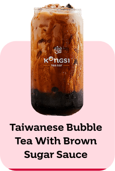 Taiwanese Bubble Tea with Brown Sugar Sauce